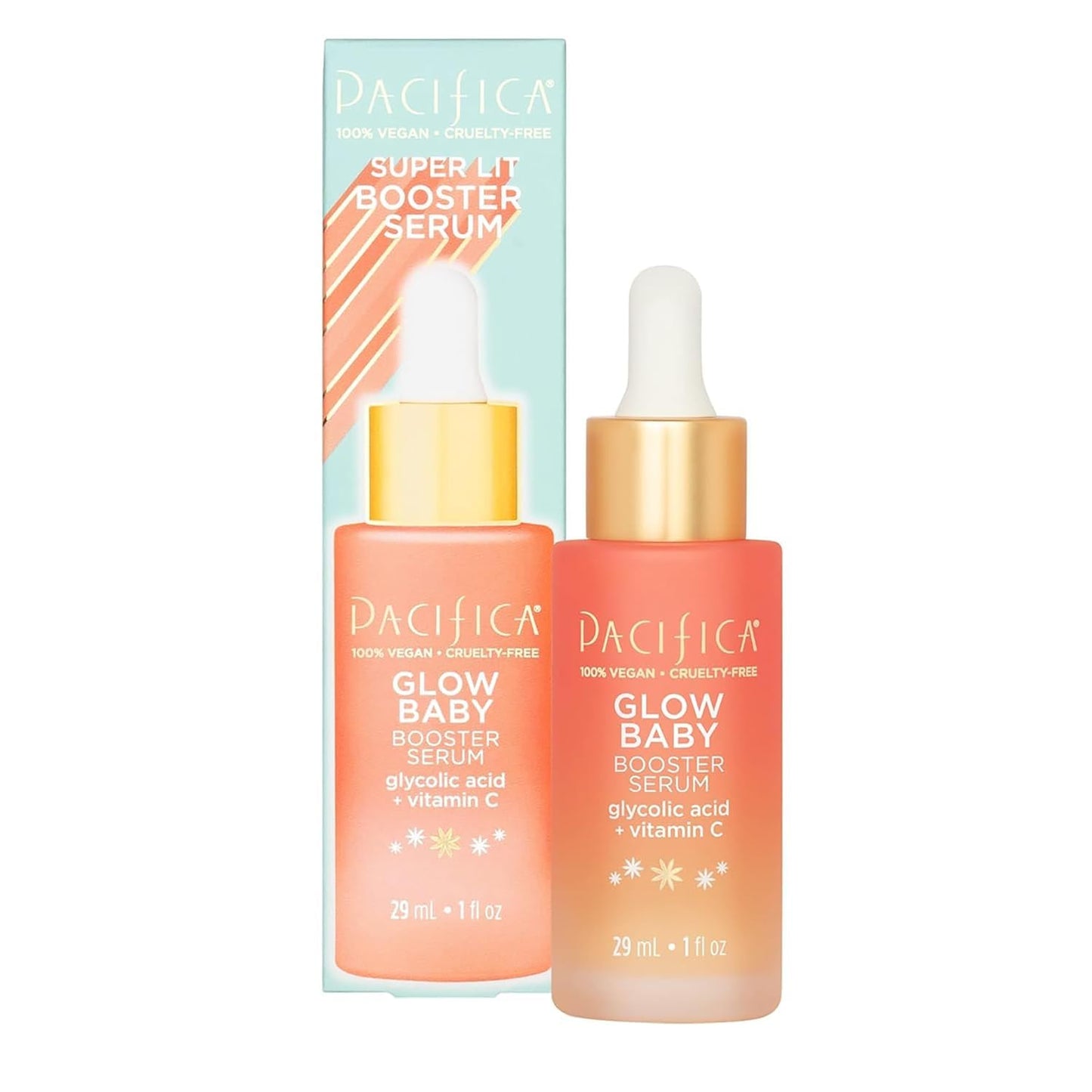 Pacifica Beauty, Glow Baby Booster Serum For Face, Vitamin C and Glycolic Acid