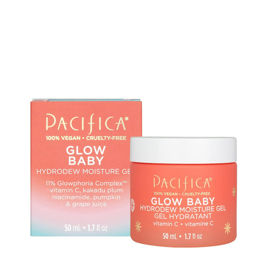 Pacifica Beauty, Glow Baby Hydrodew Gel Face Moisturizer, Dewy Glowing Skin, Vitamin C, Niacinamide